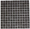 Matte Pirate Black Raised Disc Recycled Glass Tile